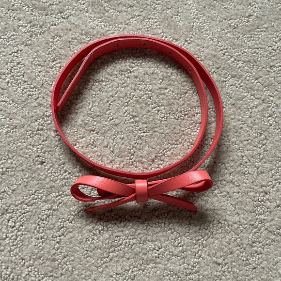 Coral Pink Bow Belt XXS - Picture 2 of 4